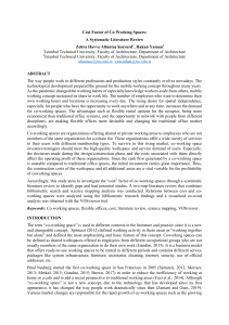 Cost Factor of Co-Working Spaces: A Systematic Literature Review