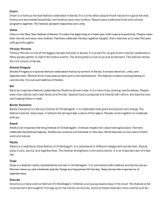 Festivals of India: Kerala & Chhattisgarh