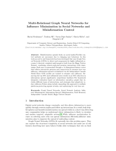 Multi-Relational GNNs for Misinformation Control in Social Networks