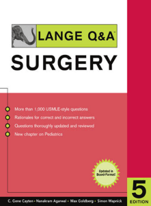 Lange Q&A Surgery 5th Edition: USMLE & Board Review
