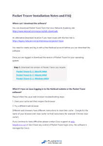 Packet Tracer Installation Notes & FAQ