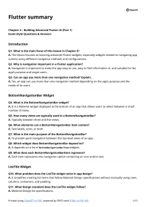 Flutter Advanced UI & State Management Exam Guide (Chapter 4)