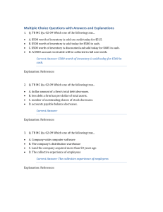 Business Finance Multiple Choice Questions