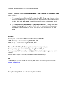 Q&A System for Financial Data: SEC Filings & Stock Prices