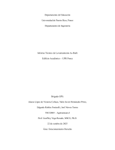 Informe Levantamiento As-Built UPR Ponce