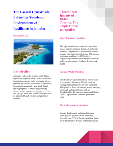 Jamaica Tourism & Environment: Balancing Growth