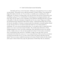 South Carolina Improvement Scholarship Essay on Community Events