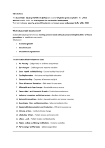 Sustainable Development Goals (SDGs) Guide