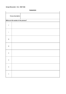 Dyskusja Grupowa MGT 366: TIMWOODS Marnotrawstwo w Procesie