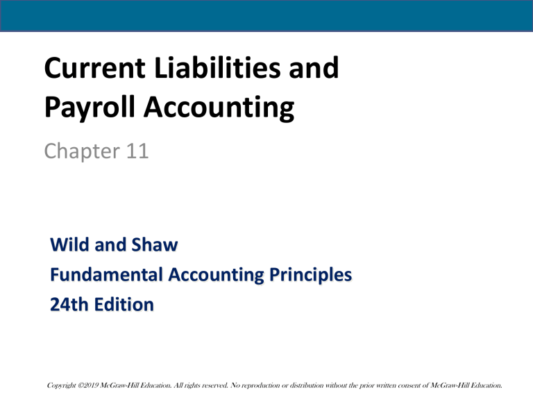 Current Liabilities and Payroll Accounting Guide