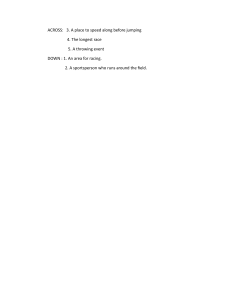 Sports Crossword Puzzle Clues