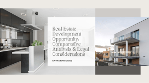 Real Estate Development Opportunity Analysis