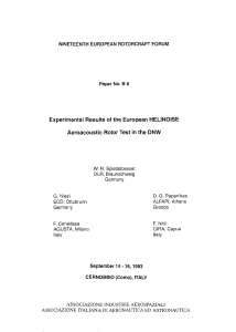 HELINOISE Aeroacoustic Rotor Test Results in DNW