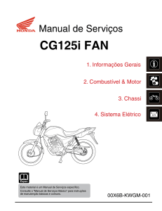 Manual de Servi&ccedil;os Honda CG125i FAN - Download PDF