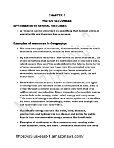 Water Resources in Pakistan Geography