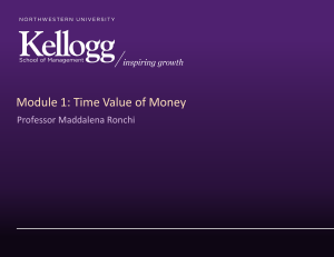 Time Value of Money Finance Lecture