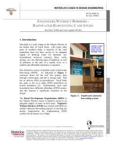 Engineers Without Borders Rainwater Harvesting Case Study