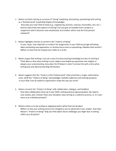 Rhetoric of Doing vs Finished Word Study Guide