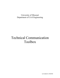 Mizzou Civil Engineering Technical Communication Guide
