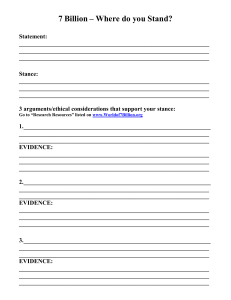 7 Billion Population Student Essay Assignment Sheet