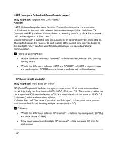 Embedded Systems Study Notes & Q&A