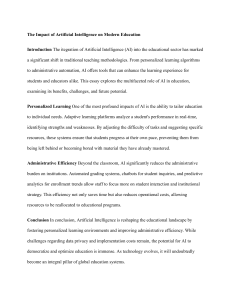 AI's Impact on Modern Education