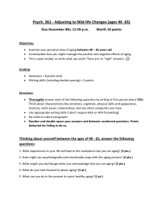 Psych 361: Mid-Life Changes Assignment