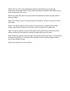 Heat Stroke Prevention Project for Farm Workers