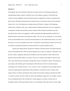 Soc127 Take-Home Final: Development Theories & MNC Labor