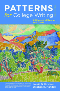 Patterns for College Writing 12th Edition by Kirszner & Mandell
