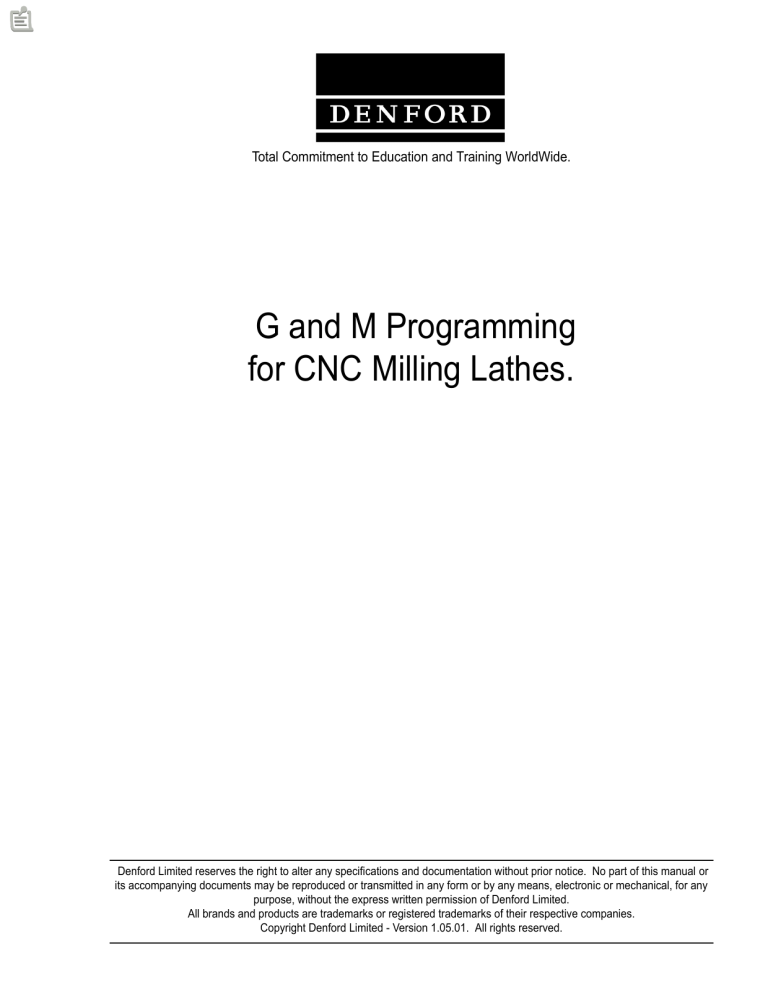 G and M Code CNC Lathe Programming Manual