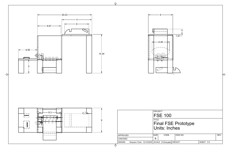 Technical Drawing Prototype Pattern Examples Final FSE Prototype Technical Drawing