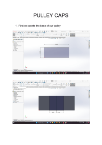 Pulley Caps Tutorial in SOLIDWORKS