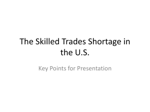 The U.S. Skilled Trades Shortage: Analysis