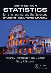 Statistics Engineering Sciences 6th Edition Solutions