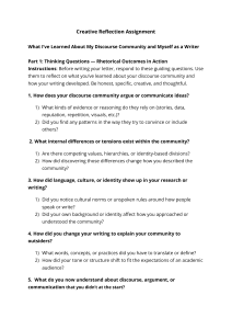 Creative Reflection Assignment Guide