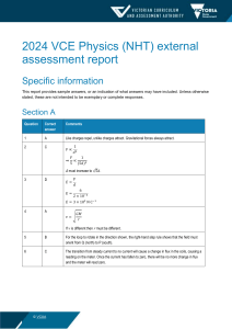 2024 VCE Physics Exam Report