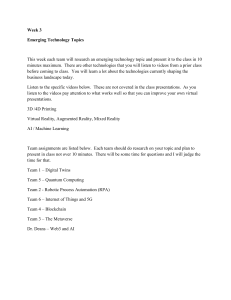 Week 3 Emerging Technology Assignment