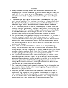 US History 1976-1980: Carter, Cold War, and Social Change