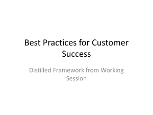 Best Practices for Customer Success Framework