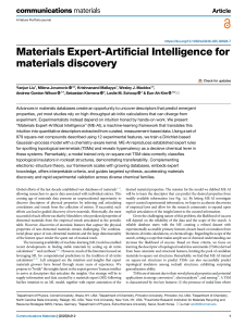 Materials Expert-AI for Materials Discovery