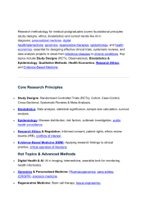 Research Methodology for Medical Postgraduates