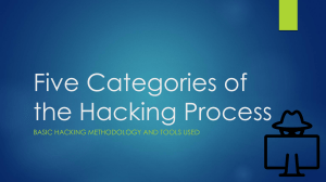 Five Phases of Hacking Process: Methodology & Tools