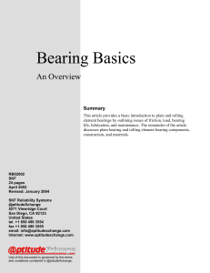 Bearing Basics: An Overview of Bearing Types