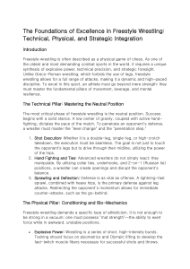 Excellence in Freestyle Wrestling Guide