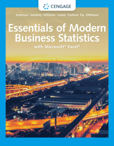 Modern Business Statistics with Excel 8e