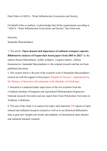 Open Channel Sediment Transport Bibliometric Analysis 2003-2023
