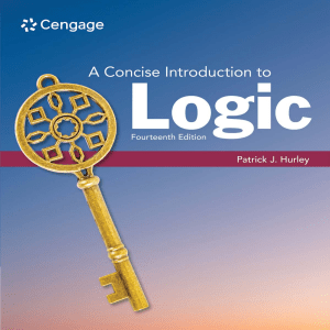 A Concise Introduction to Logic 14th Edition