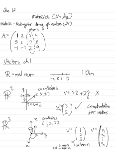 Matrices y Vectores: Conceptos B&aacute;sicos de &Aacute;lgebra Lineal