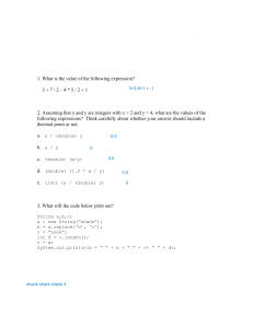 CS 1331 C Pop Quiz 1 - Georgia Tech Java Programming